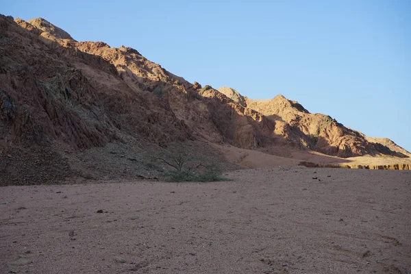 Malakot Dağı vahası civarındaki güzel dağ manzarası, Wadi Gnai, Dahab, Güney Sina Valiliği, Mısır  