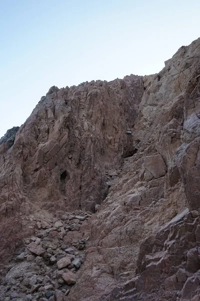 Vackert Bergslandskap Närheten Malakot Mountain Oas Wadi Gnai Dahab South — Stockfoto