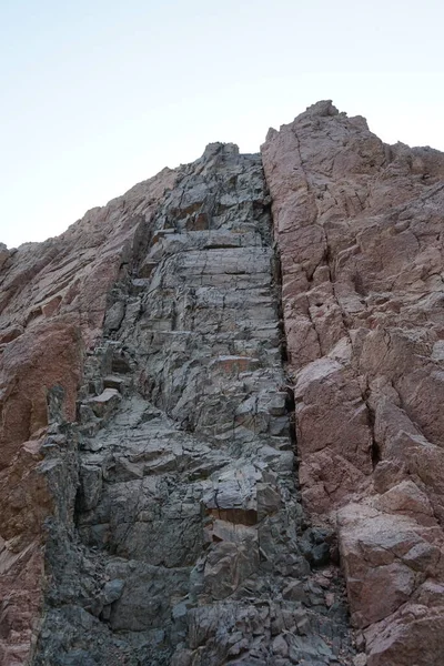 Vackert Bergslandskap Närheten Malakot Mountain Oas Wadi Gnai Dahab South — Stockfoto