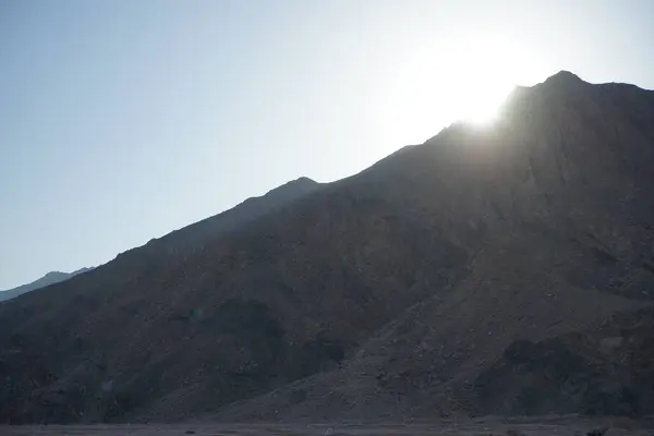 美丽的风景 夕阳西下 Dahab South Sinai Province Egypt — 图库照片