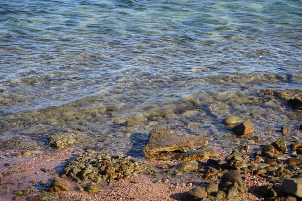 Ondas Costeiras Mar Vermelho Golfo Aqaba Dahab Sul Sinai Governorate — Fotografia de Stock