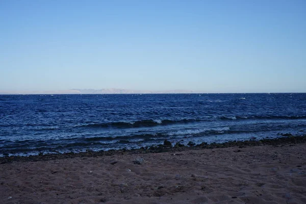 Magnifique Côte Mer Rouge Dans Golfe Aqaba Dahab Gouvernorat Sinaï — Photo