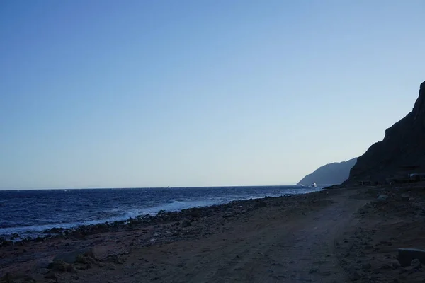 Magnifica Costa Del Mar Rosso Nel Golfo Aqaba Dahab Governatorato — Foto Stock