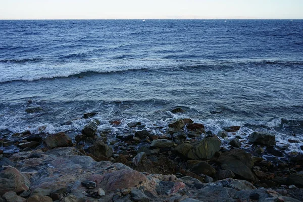 Akabe Körfezi Ndeki Muhteşem Kızıldeniz Sahili Dahab Güney Sina Valiliği — Stok fotoğraf