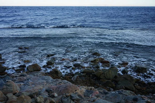 Nádherné Pobřeží Rudého Moře Zálivu Aqaba Dahab Guvernér Jižního Sinaje — Stock fotografie