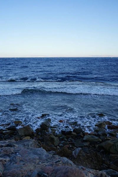 Nádherné Pobřeží Rudého Moře Zálivu Aqaba Dahab Guvernér Jižního Sinaje — Stock fotografie