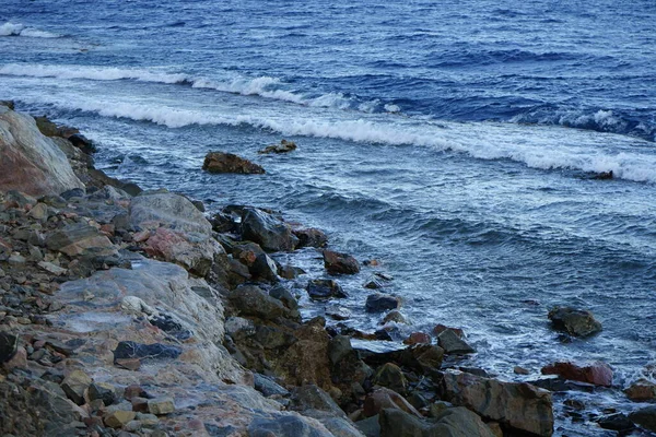 Den Magnifika Röda Havskusten Akababukten Dahab Södra Sinai Governorate Egypten — Stockfoto