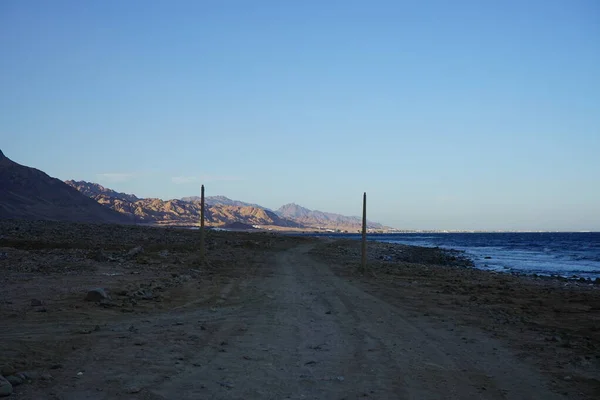 Великолепное Побережье Красного Моря Заливе Акаба Дахаб Провинция Южный Синай — стоковое фото