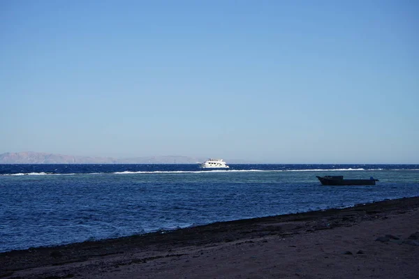 Nave Barco Mar Rojo Golfo Aqaba Dahab Provincia Del Sinaí — Foto de Stock