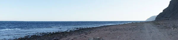 Photo Panorama Look Red Sea Gulf Aqaba Dahab South Sinai — Stock Photo, Image