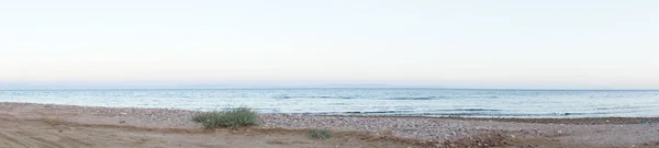 Photo Panorama Beautiful Seascape Red Sea Gulf Aqaba Dahab South — Stock Photo, Image