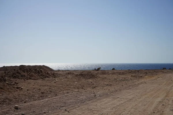 Μαγευτική Ακτή Της Ερυθράς Θάλασσας Στον Κόλπο Της Άκαμπα Dahab — Φωτογραφία Αρχείου