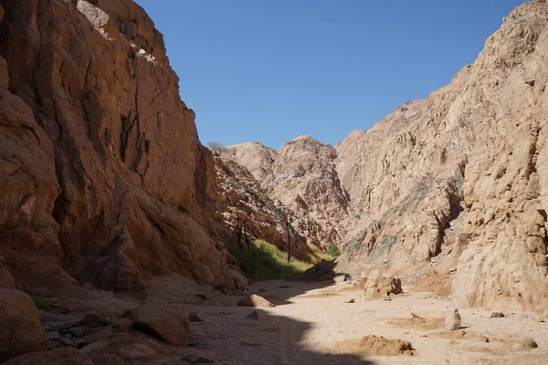 Beautiful Mountain Landscape Vicinity Malakot Mountain Oasis Wadi Gnai Dahab — Stock Photo, Image