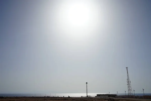 Ήλιος Πάνω Από Την Υπέροχη Θαλασσογραφία Της Ερυθράς Θάλασσας Στον — Φωτογραφία Αρχείου