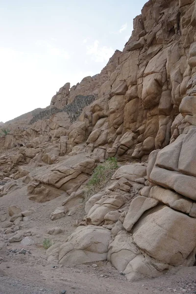 Geologisk Struktur Bergen Malakot Mountain Oas Turist Plats Dahab Södra — Stockfoto