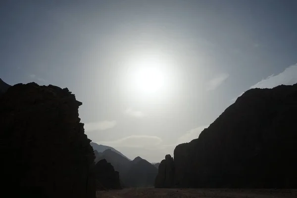 Sun Magnificent Mountain Landscape Vicinity Malakot Mountain Oasis Tourist Route — Stock Photo, Image