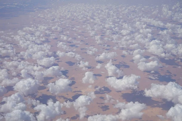 Sinai Üzerinde Muhteşem Bulutların Olduğu Bir Uçak Manzarası Sina Yarımadası — Stok fotoğraf