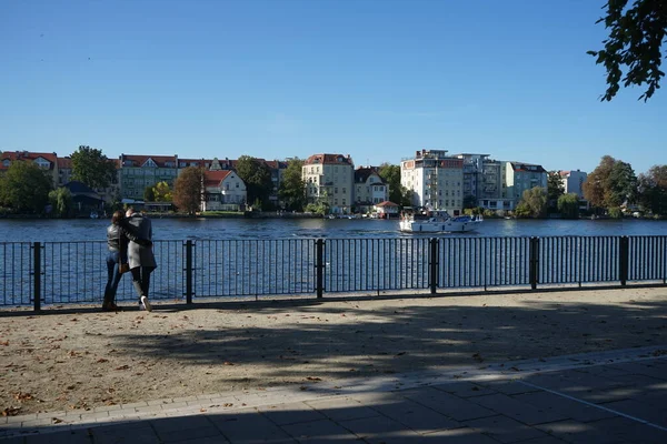 Embankment River Dahme 12555 Berlin Germany — 스톡 사진