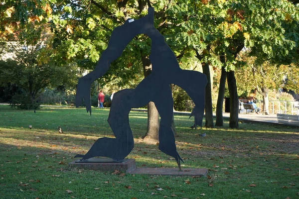 Steel Sculpture Daphne German Sculptor Karl Hillert 1927 2004 12555 — Stock Photo, Image