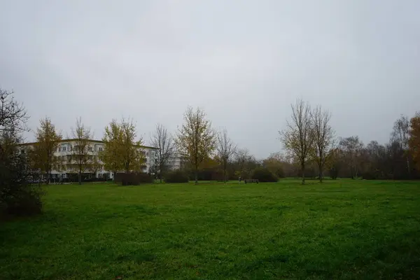 Schöne Herbstlandschaft Der Nähe Des Südparks 12355 Berlin Deutschland — Stockfoto