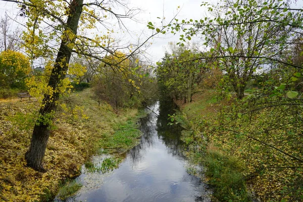 Herrliche Landschaft Rund Die Wuhle November Marzahn Hellersdorf Berlin — Stockfoto