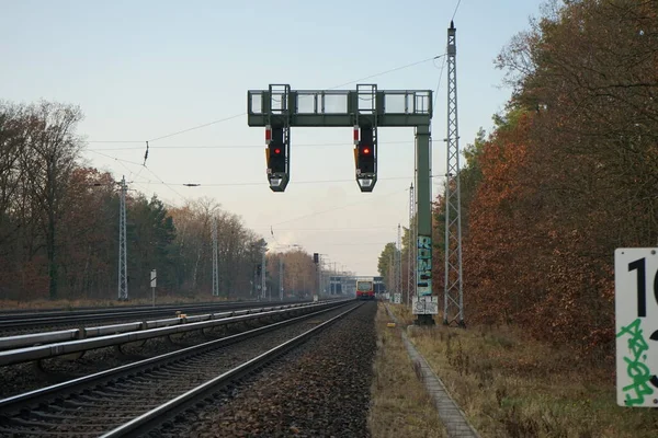 Železniční Doprava Berlíně Německo — Stock fotografie