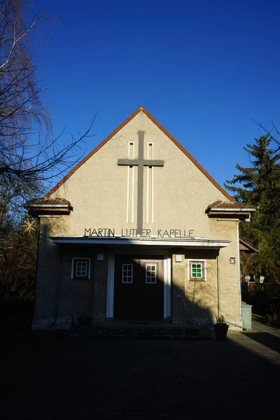 Evangelical Martin Luther Chapel Built According Plans Architect Gustav Wolf — Stock Fotó