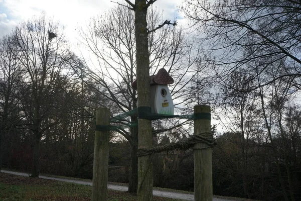 Birdhouse Recreation Area Winter Berlin Germany — Foto de Stock