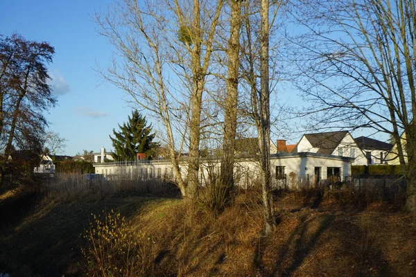 Vista Barracão Histórico Modernizado Campo Prisioneiros Lager Kaulsdorfer Strasse Berlim — Fotografia de Stock