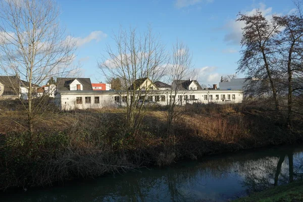 Vista Del Cuartel Histórico Modernizado Del Campo Prisioneros Lager Kaulsdorfer — Foto de Stock