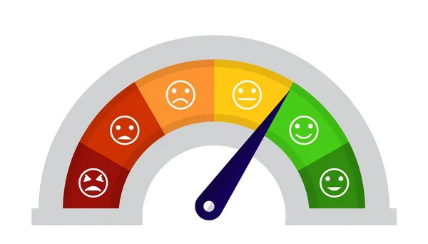 Livello Stress Ridotto Con Risoluzione Problemi Pressioni Scena Sovraccarico Emotivo — Vettoriale Stock