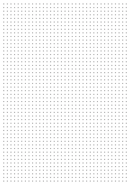 Blankgerastertes Notizbuch Blatt Mit Grauen Punkten Auf Weißem Hintergrund Perfekt — Stockvektor