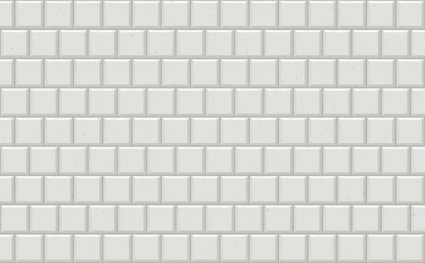 Subway Tiles Horizontal White Background Metro Brick Decor Seamless Pattern — 图库矢量图片