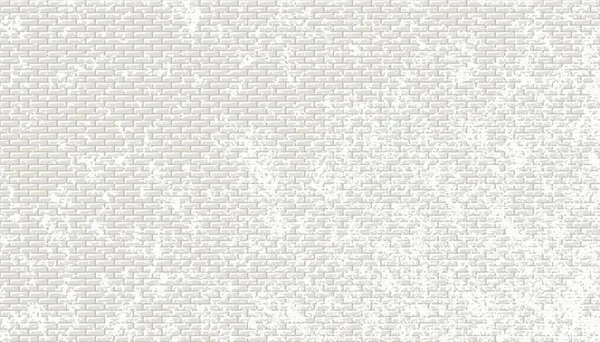 Subway Tiles Horizontal White Background Metro Brick Decor Seamless Pattern — 图库矢量图片