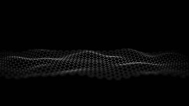 Çizgiler ve noktalar birbirine bağlı teknolojik altyapı. Ağ bağlantısı yapısı. Dijital veri iletişimi. 3B görüntüleme.