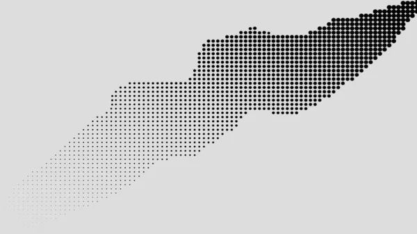 Gradient Points Noirs Blancs Texture Cercle Demi Teinte Illustration Vectorielle — Image vectorielle