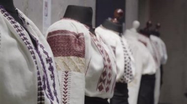 Elle işlenmiş geleneksel köylü bluzu - yani Romen
