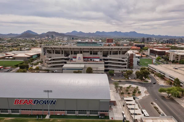 Tucson University Stadium e complexo esportivo, aéreo — Fotografia de Stock