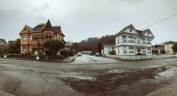 Victorian Homes in historic Victorian Village in Ferndale — Stock Photo, Image