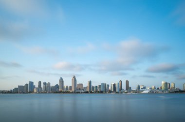 San Diego şehir merkezi, Kaliforniya ABD uzun soluklu panorama