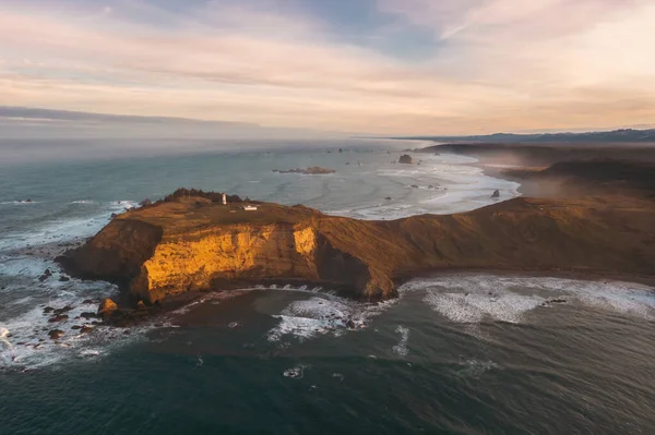 Cape Blanco Southern Oregon Coast Second Western Most Place Continental — Stock Photo, Image