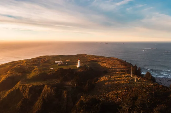 Cape Blanco Lighthouse Southern Oregon Coast Sunrise — Stock Photo, Image