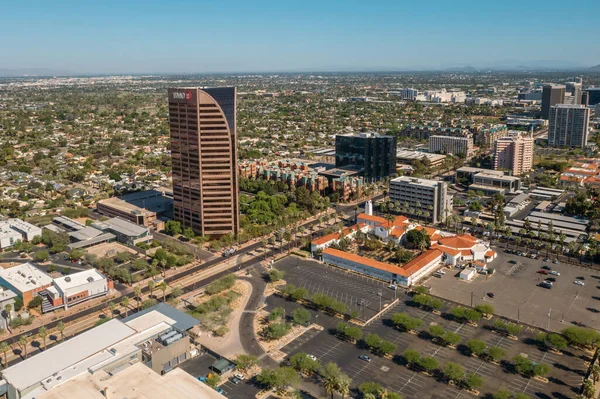 April 2019 Phoenix Arizona Usa Aerial View Bmo Tower Central — Stock Photo, Image