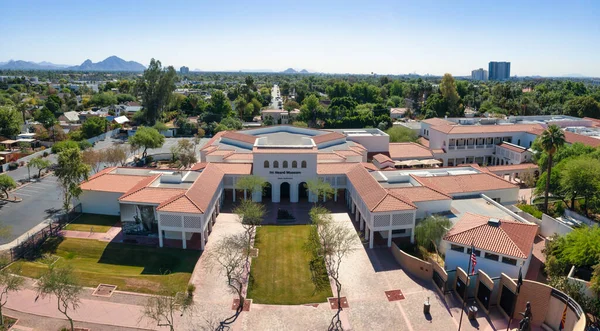 Phoenix, Arizona, ABD 'deki Havadan Duyulan Müze Görünümü.