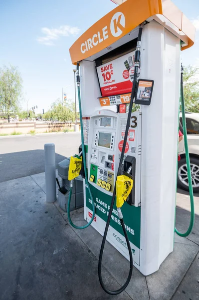 Tucson Arizona Usa July 2022 Abandoned Petrol Station Out Service — Stock Photo, Image