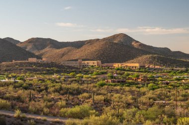 Tucson, Arizona - July 2, 2021. JW Marriott Starr Pass Resort and Spa in Tucson, Arizona, which is nestled against the saguaro-covered foothills of Tucson Mountain Park