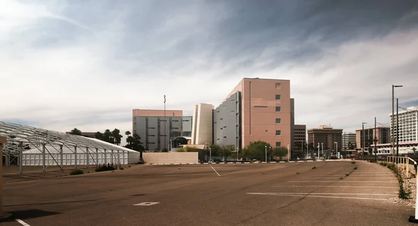 Government Office Building Empty Parking Lot Tucson Arizona — 图库照片