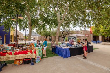 July 20, 2022, Green Valley, Arizona. Weekly heirloom farmers market in Green Valley, Arizona. Authentic artisan crafts. 