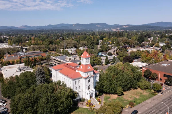 Benton County Courthouse Downtown Corvallis Oregon Done Image — Stock Photo, Image