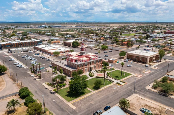 Palais Justice Historique Comté Pinal Florence Arizona Vue Sur Drone — Photo